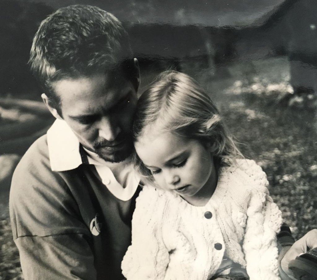 Пол Уокер с дочерью
